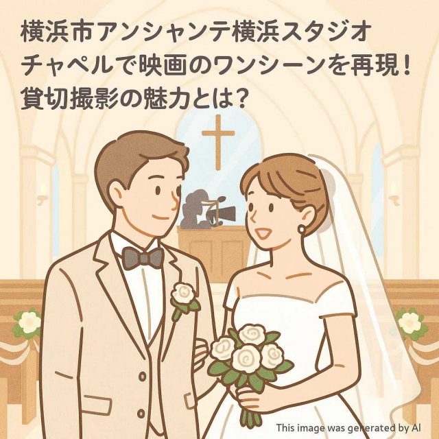 横浜市アンシャンテ横浜スタジオチャペルで映画のワンシーンを再現！貸切撮影の魅力とは？