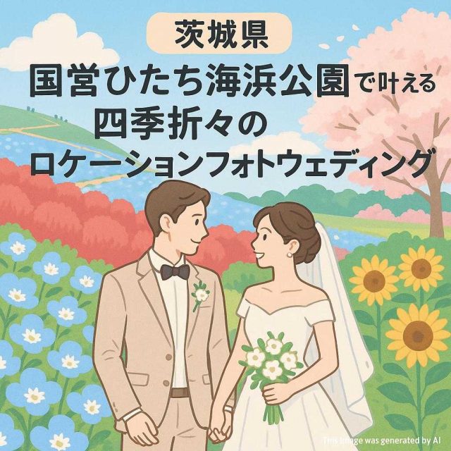 茨城県 国営ひたち海浜公園で叶える！四季折々のロケーションフォトウェディング