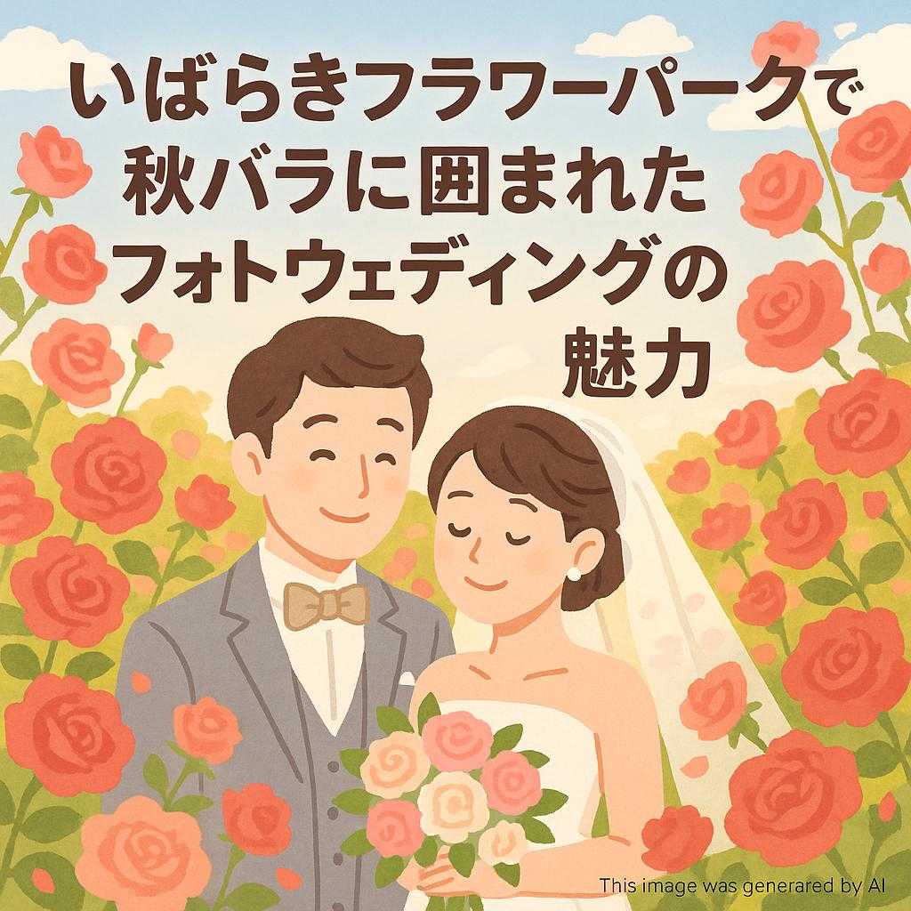 いばらきフラワーパークで秋バラに囲まれたフォトウェディングの魅力