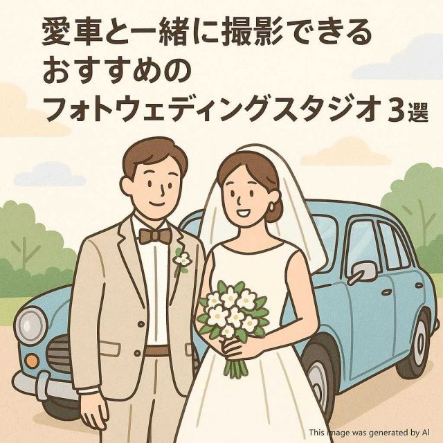 愛車と一緒に撮影できるおすすめのフォトウェディングスタジオ3選