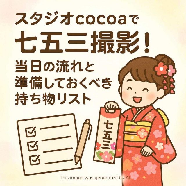「スタジオcocoaで七五三撮影！当日の流れと準備しておくべき持ち物リスト」