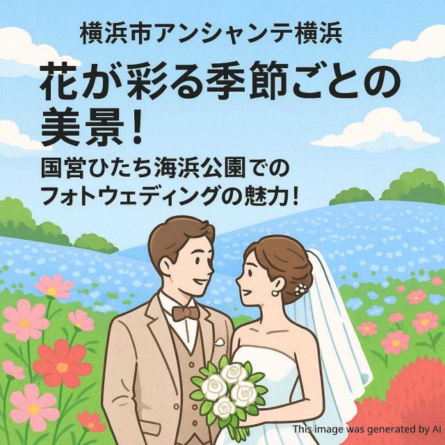 横浜市アンシャンテ横浜 花が彩る季節ごとの美景！国営ひたち海浜公園でのフォトウェディングの魅力