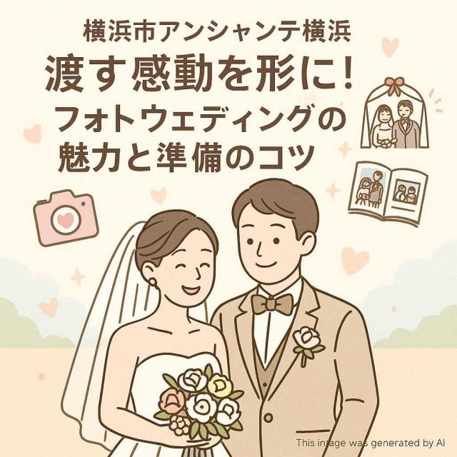 横浜市アンシャンテ横浜 渡す感動を形に！フォトウェディングの魅力と準備のコツ