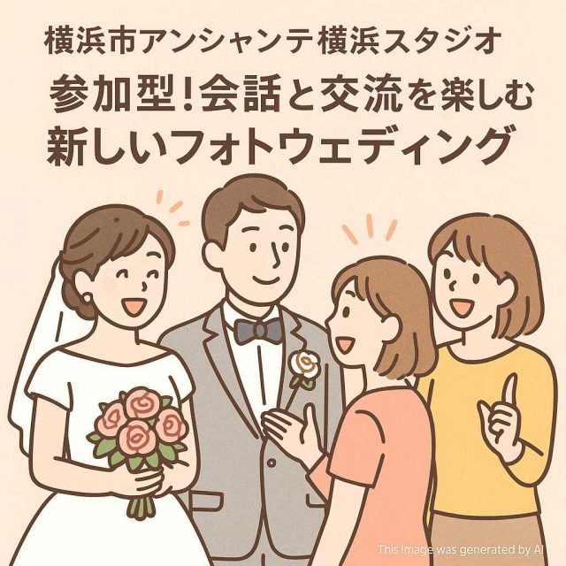横浜市アンシャンテ横浜スタジオ 参加型！会話と交流を楽しむ新しいフォトウェディング