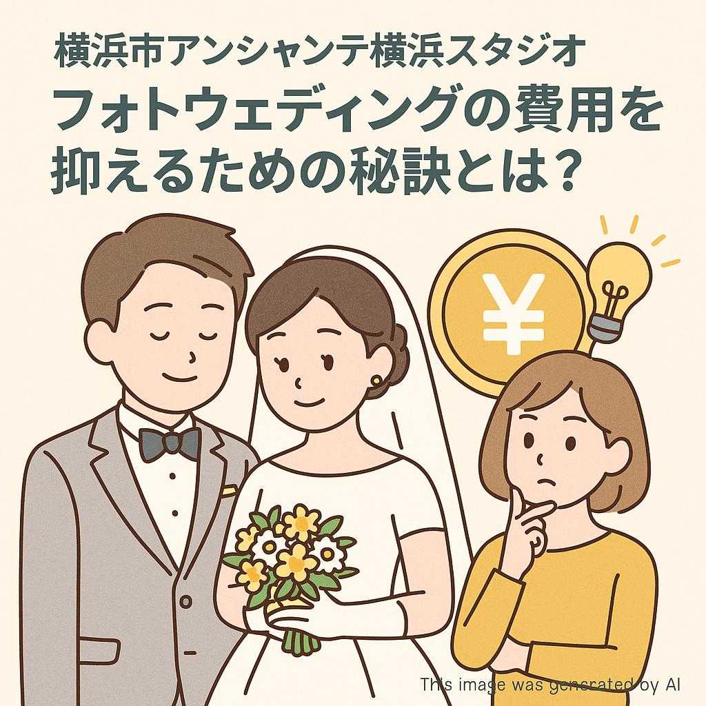 横浜市アンシャンテ横浜スタジオ フォトウェディングの費用を抑えるための秘訣とは？