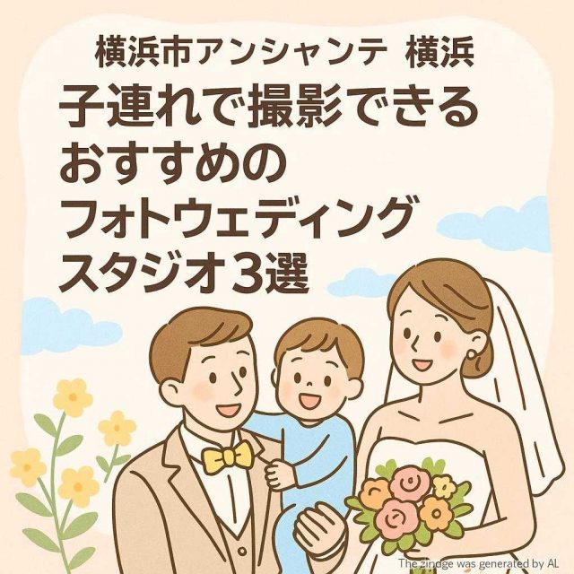 横浜市アンシャンテ横浜 子連れで撮影できるおすすめのフォトウェディングスタジオ3選