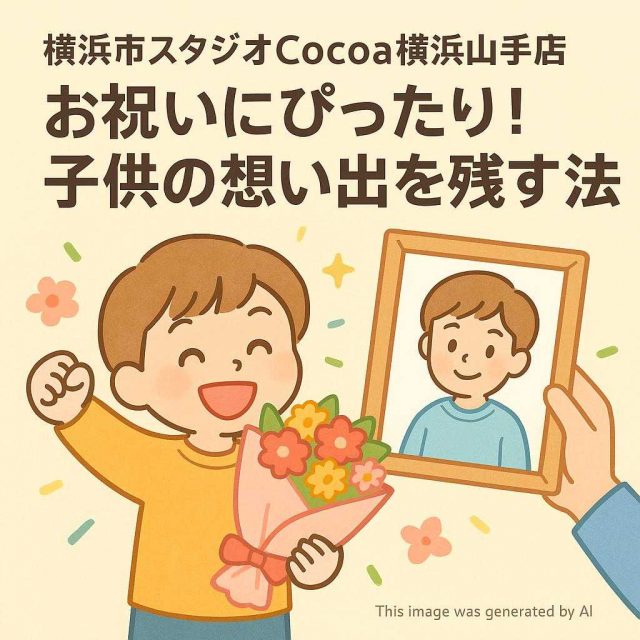 横浜市スタジオCocoa横浜山手店 お祝いにぴったり！子供の想い出を残す方法
