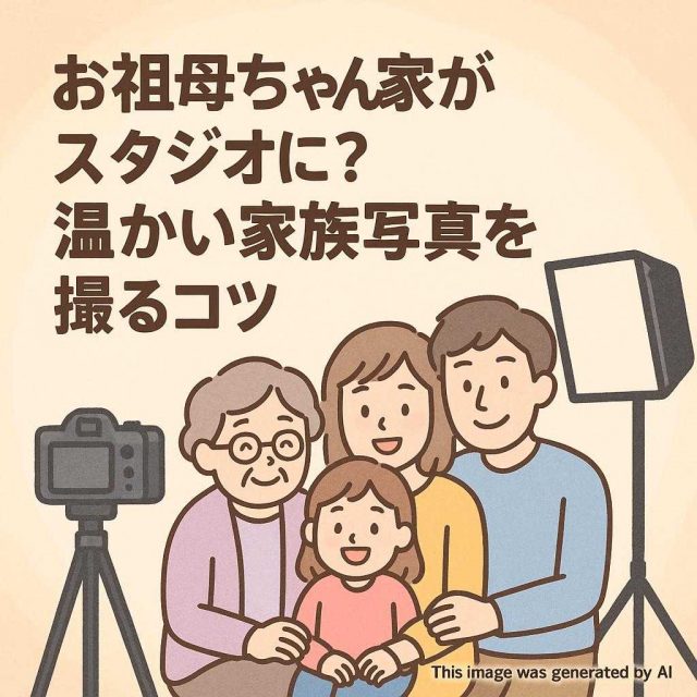お祖母ちゃん家がスタジオに？温かい家族写真を撮るコツ