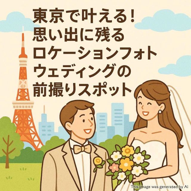 東京で叶える！思い出に残るロケーションフォトウェディングの前撮りスポット