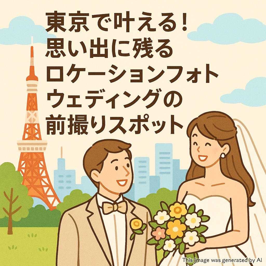 東京で叶える！思い出に残るロケーションフォトウェディングの前撮りスポット