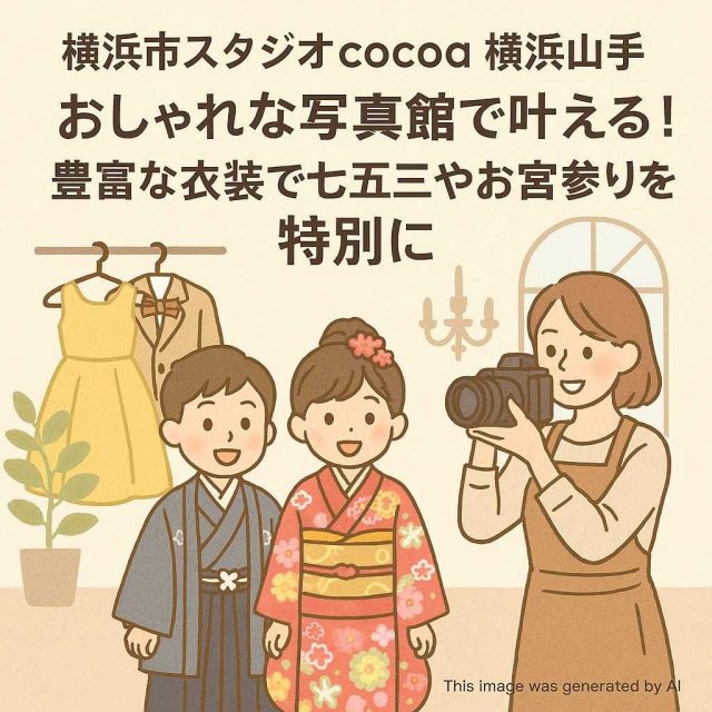 横浜市スタジオcocoa横浜山手 おしゃれな写真館で叶える！豊富な衣装で七五三やお宮参りを特別に