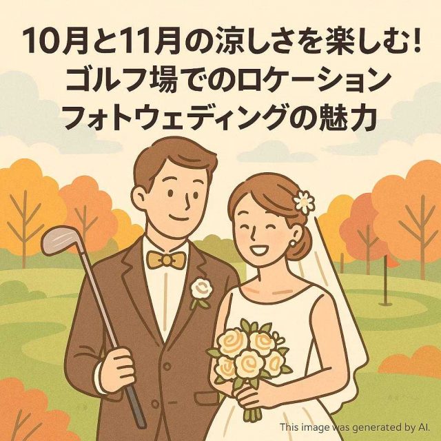 10月と11月の涼しさを楽しむ！ゴルフ場でのロケーションフォトウェディングの魅力