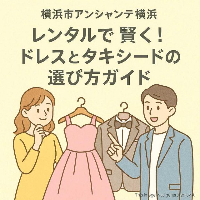 横浜市アンシャンテ横浜 レンタルで賢く！ドレスとタキシードの選び方ガイド