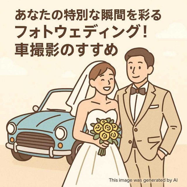 あなたの特別な瞬間を彩るフォトウェディング！車撮影のすすめ