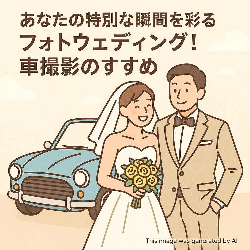 あなたの特別な瞬間を彩るフォトウェディング！車撮影のすすめ