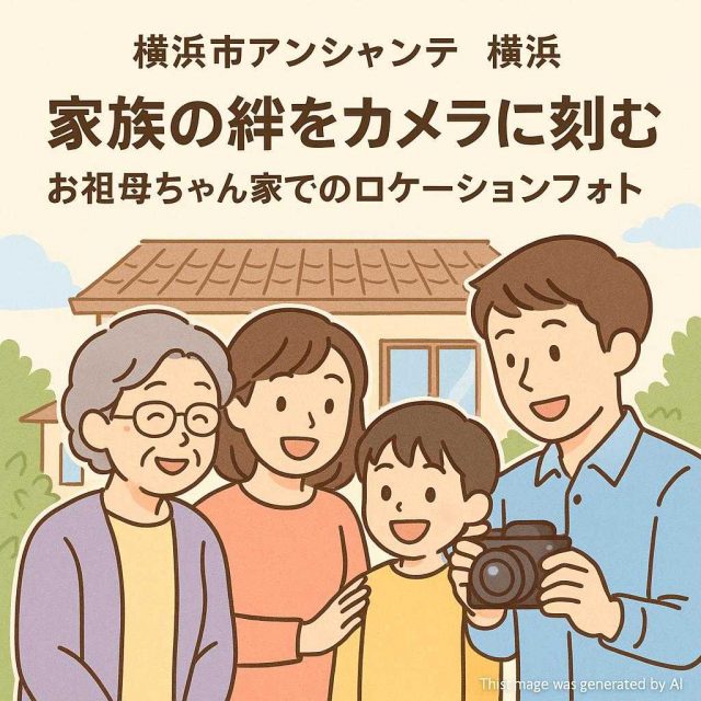 横浜市アンシャンテ横浜 家族の絆をカメラに刻む！お祖母ちゃん家でのロケーションフォト