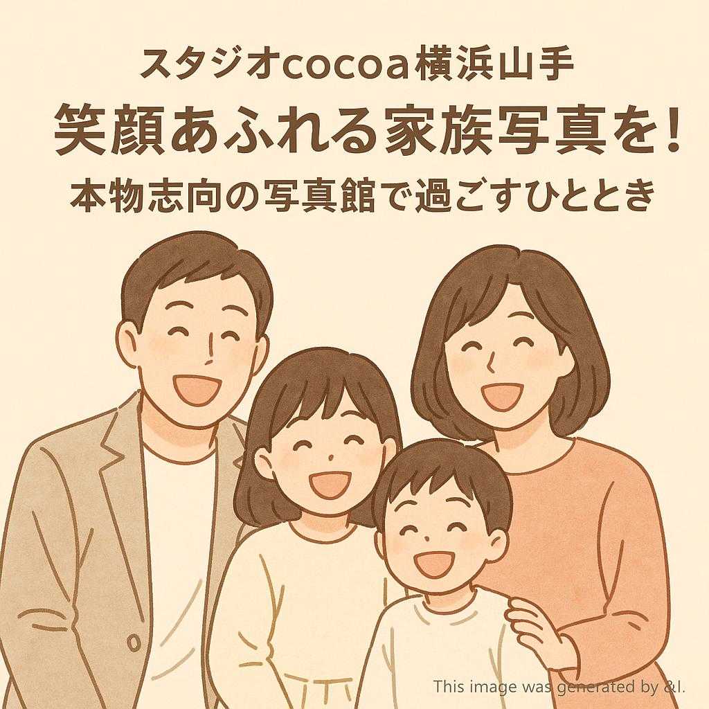 スタジオcocoa横浜山手 笑顔あふれる家族写真を!本物志向の写真館で過ごすひととき