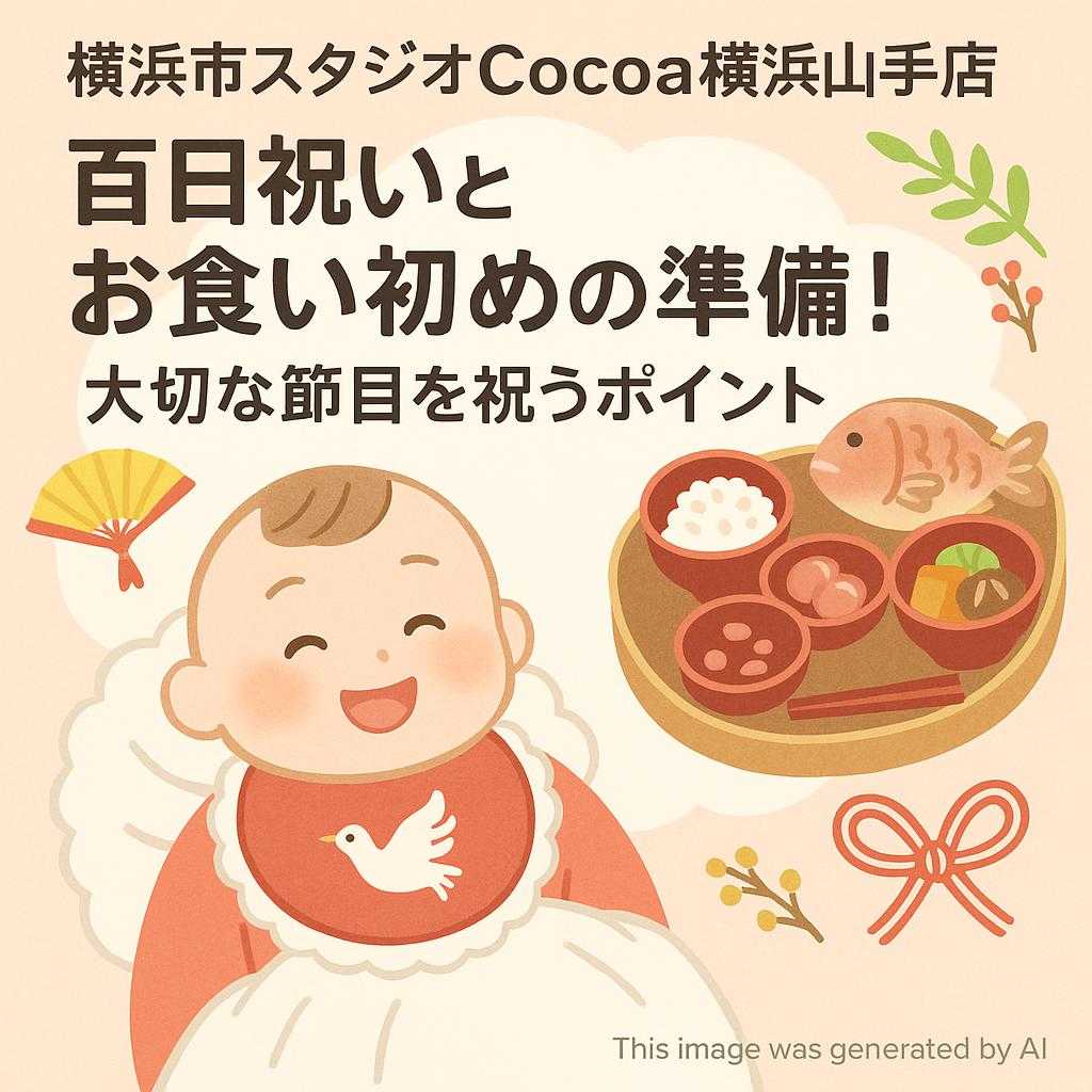 横浜市スタジオCocoa横浜山手店 百日祝いとお食い初めの準備！大切な節目を祝うポイント