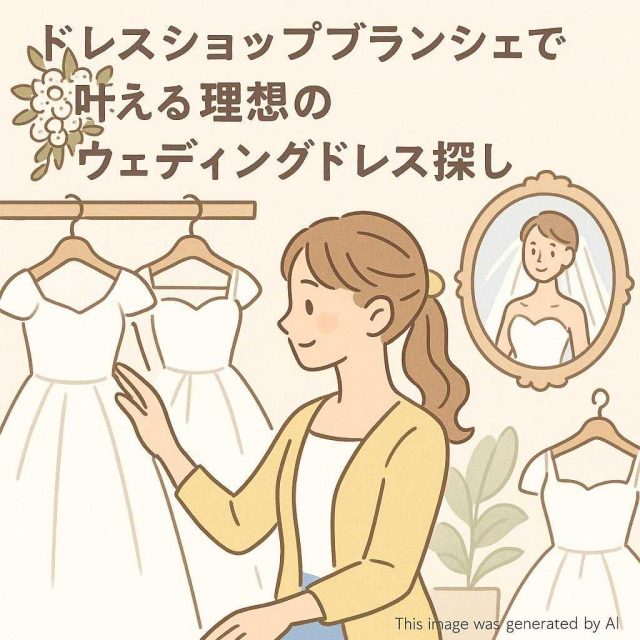 ドレスショップブランシェで叶える理想のウェディングドレス探し