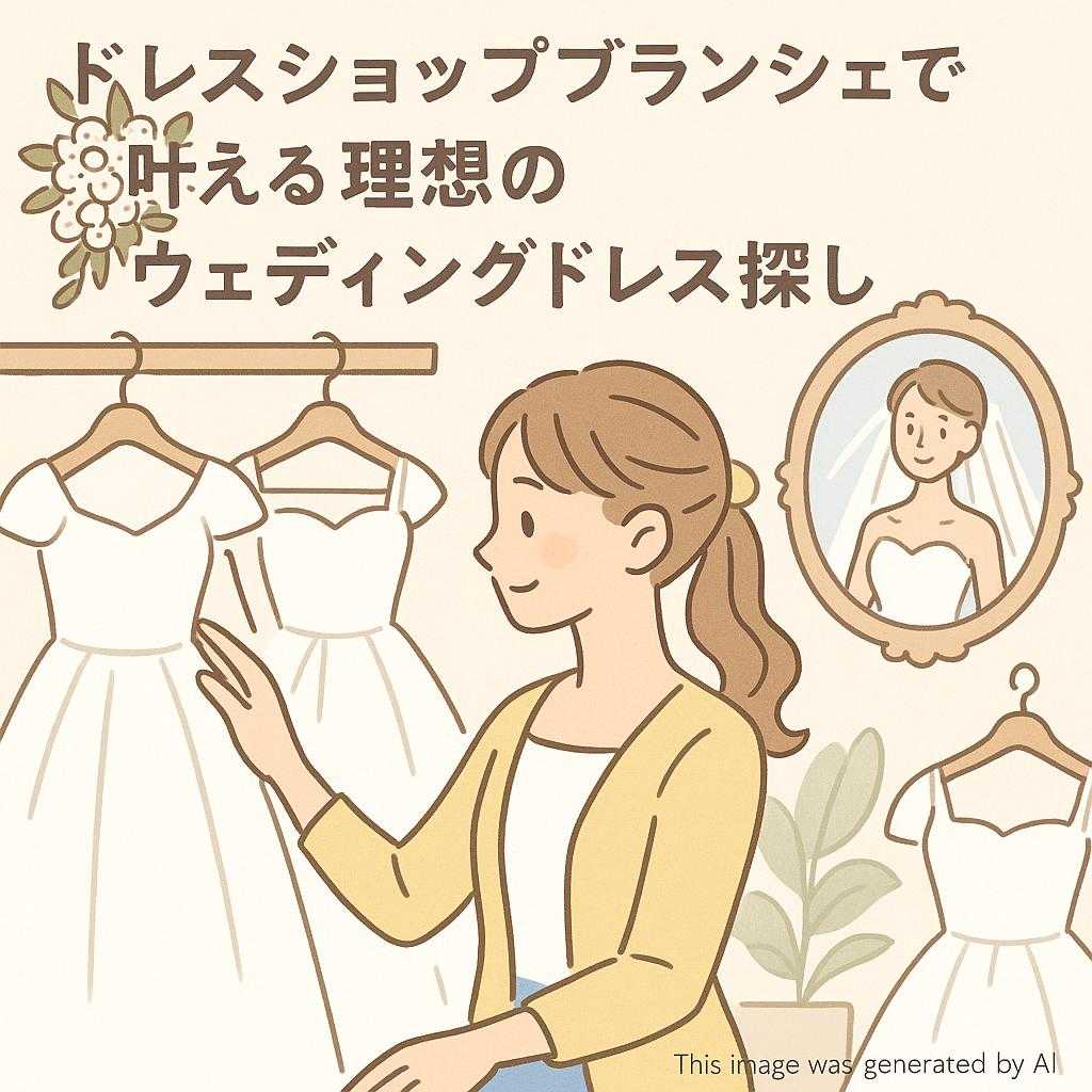 ドレスショップブランシェで叶える理想のウェディングドレス探し