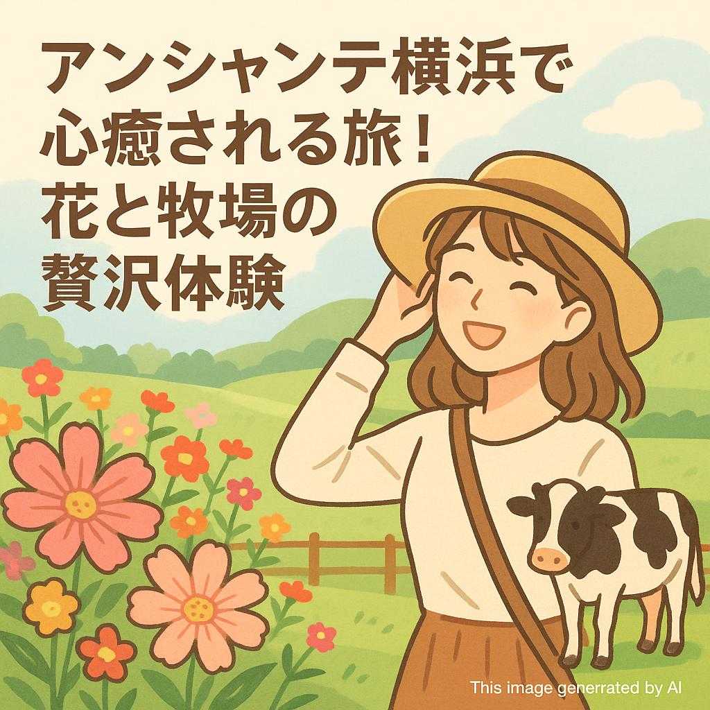 アンシャンテ横浜で心癒される旅！花と牧場の贅沢体験