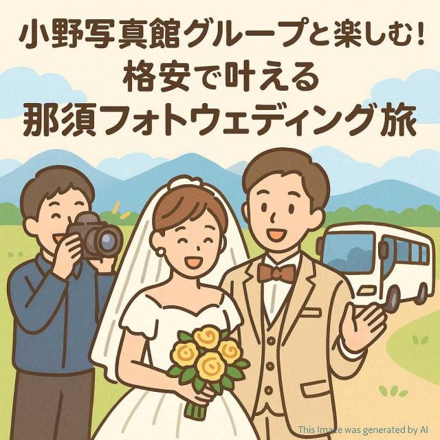 小野写真館グループと楽しむ！格安で叶える那須フォトウェディング旅