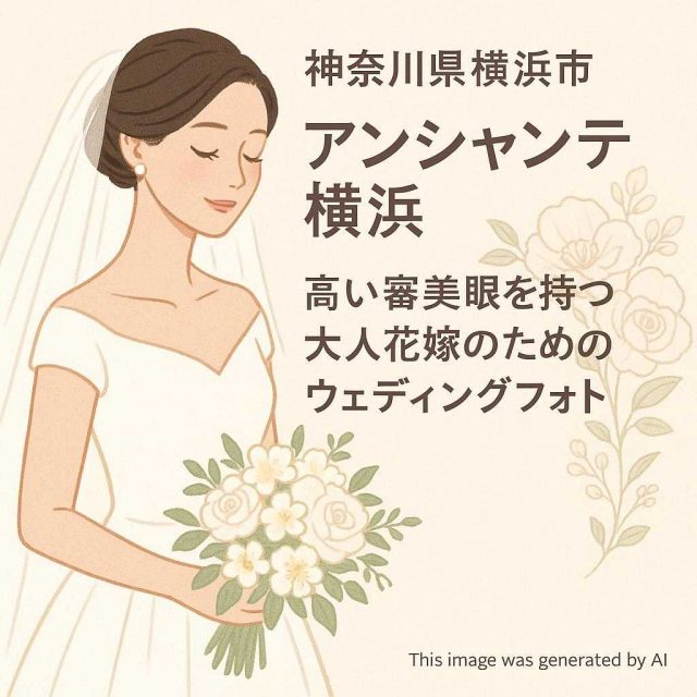 神奈川県横浜市 アンシャンテ横浜 高い審美眼を持つ大人花嫁のためのウェディングフォト