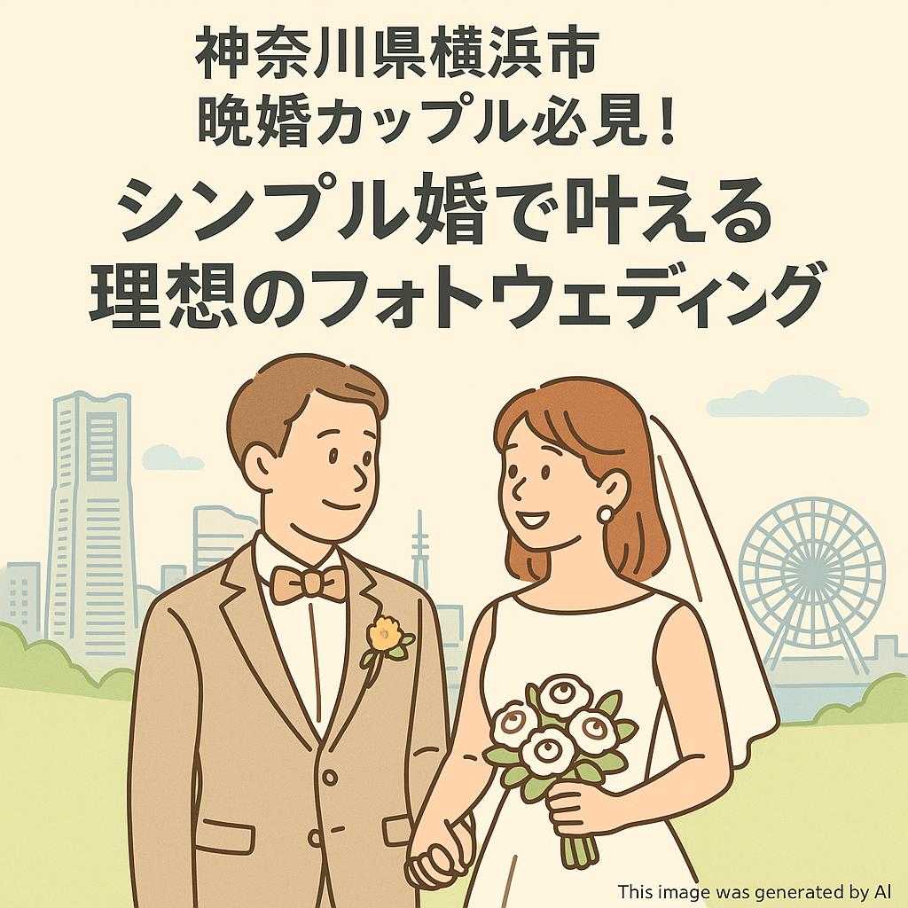 神奈川県横浜市 晩婚カップル必見!シンプル婚で叶える理想のフォトウェディング