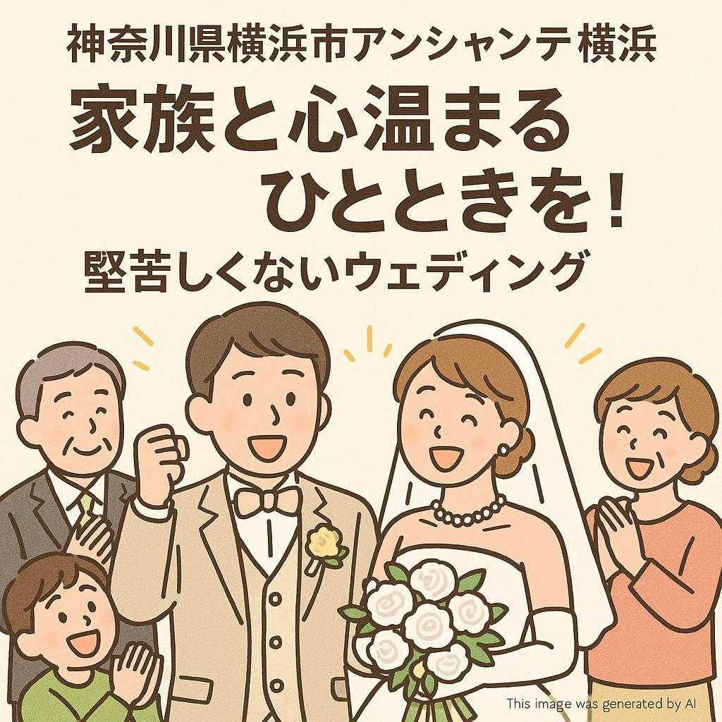 神奈川県横浜市アンシャンテ横浜 家族と心温まるひとときを!堅苦しくないウェディング