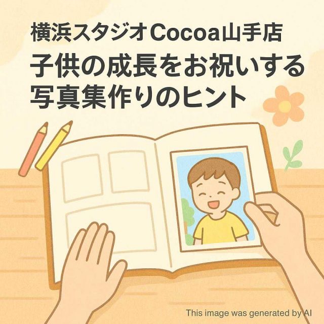 横浜スタジオCocoa山手店 子供の成長をお祝いする写真集作りのヒント