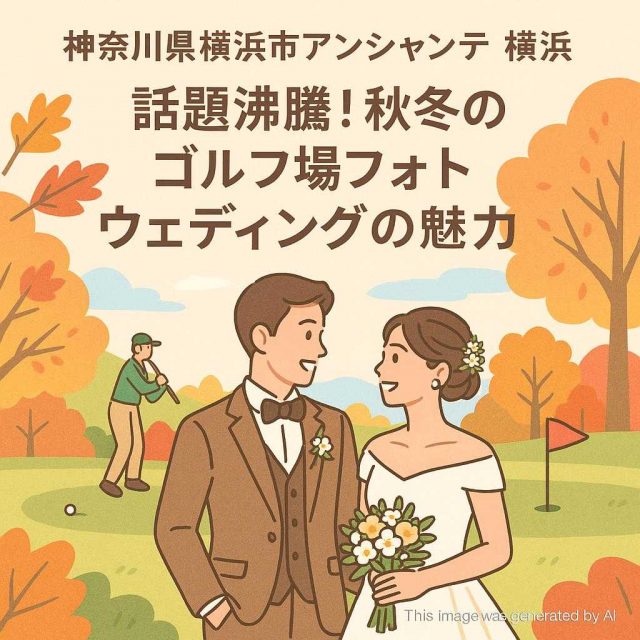 神奈川県横浜市アンシャンテ横浜 話題沸騰！秋冬のゴルフ場フォトウェディングの魅力