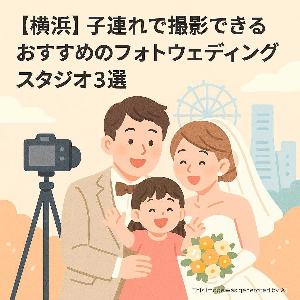 【横浜】子連れで撮影できるおすすめのフォトウェディングスタジオ3選