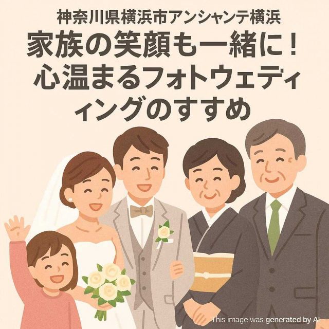 神奈川県横浜市アンシャンテ横浜 家族の笑顔も一緒に！心温まるフォトウェディングのすすめ