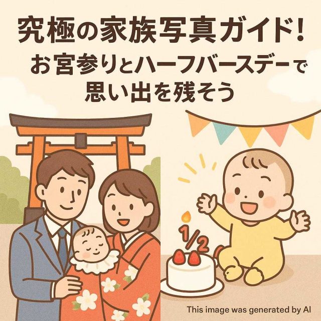 究極の家族写真ガイド！お宮参りとハーフバースディーで思い出を残そう