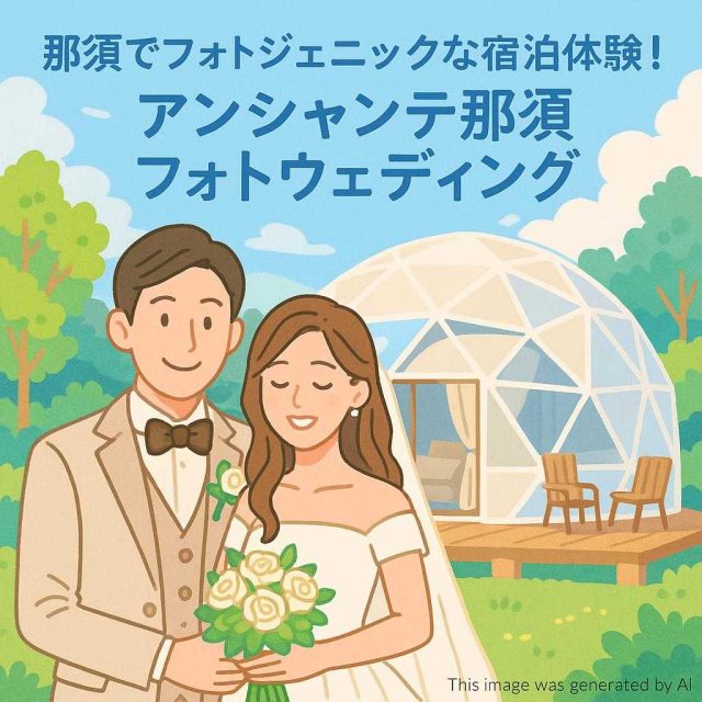 那須でフォトジェニックな宿泊体験！アンシャンテ那須フォトウェディング