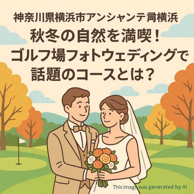神奈川県横浜市アンシャンテ横浜 秋冬の自然を満喫！ゴルフ場フォトウェディングで話題のコースとは？