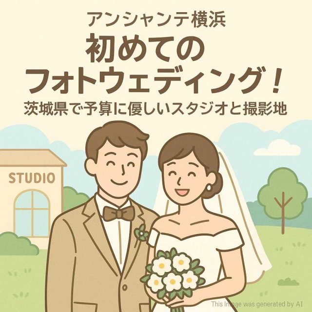 横浜市アンシャンテ横浜 初めてのフォトウェディング！茨城県で予算に優しいスタジオと撮影地