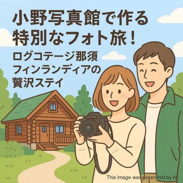 小野写真館で作る特別なフォト旅！ログコテージ那須フィンランディアの贅沢ステイ