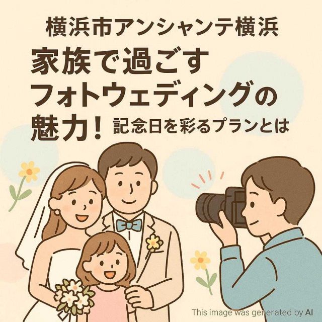 横浜市アンシャンテ横浜 家族で過ごすフォトウェディングの魅力！記念日を彩るプランとは