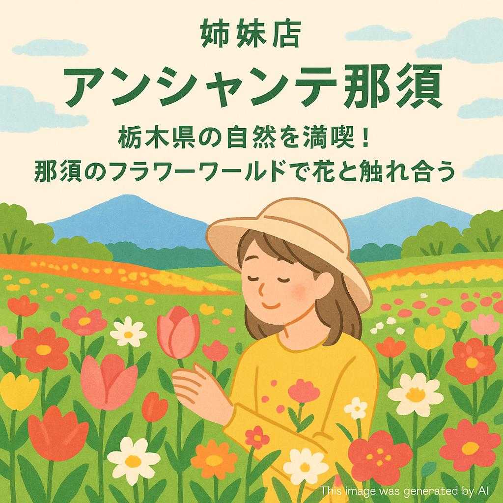 姉妹店 アンシャンテ那須 栃木県の自然を満喫！那須のフラワーワールドで花と触れ合う