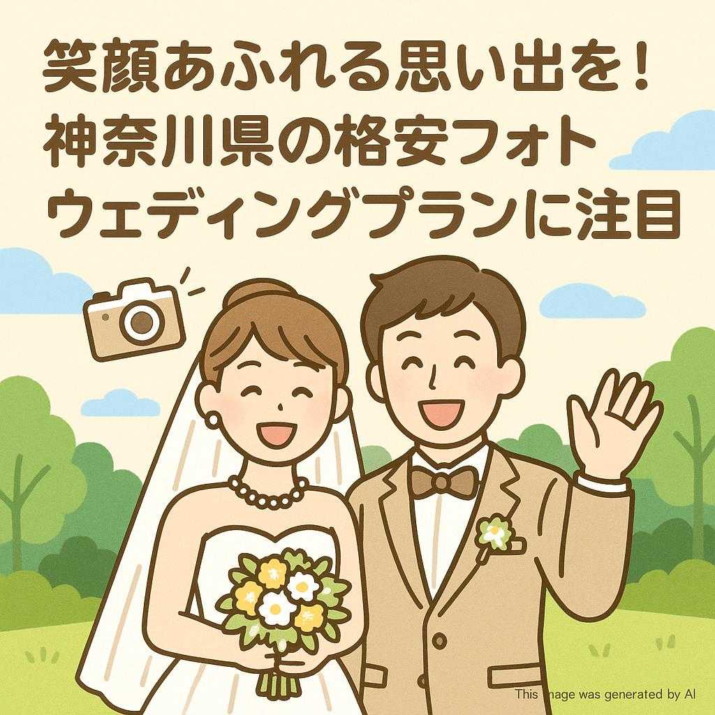 笑顔あふれる思い出を!神奈川県の格安フォトウェディングプランに注目