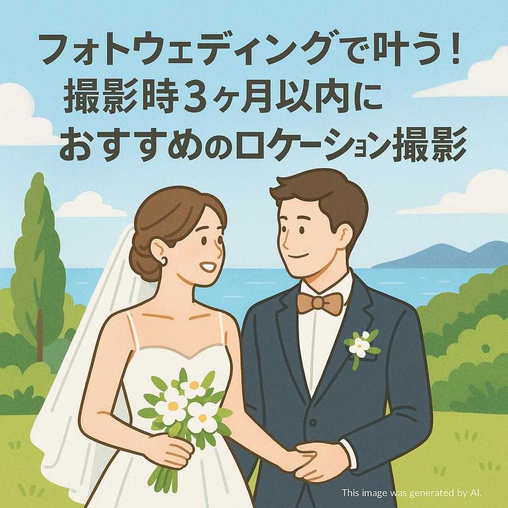 フォトウェディングで叶う！撮影時3ヶ月以内におすすめのロケーション撮影