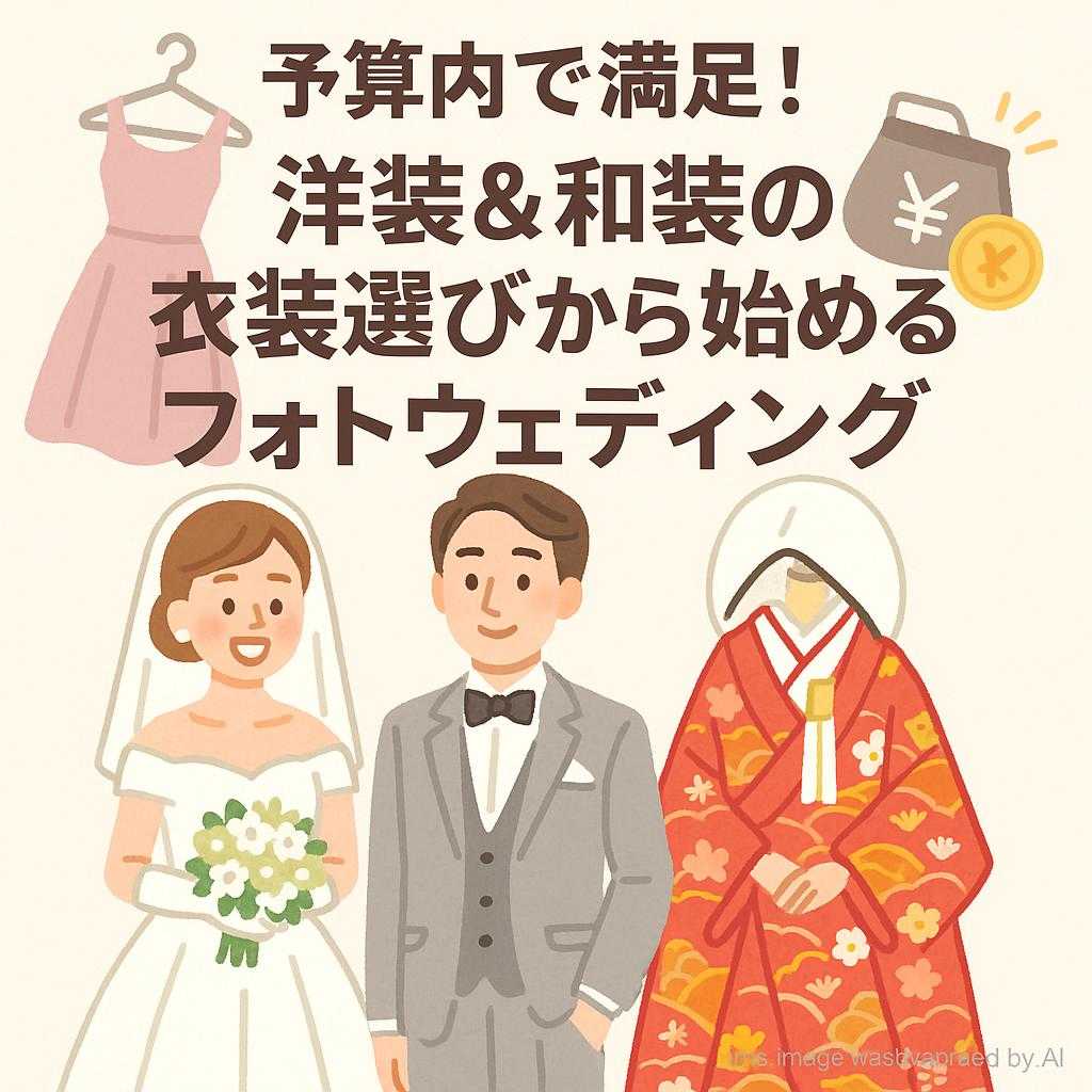 予算内で満足！洋装＆和装の衣装選びから始めるフォトウェディング