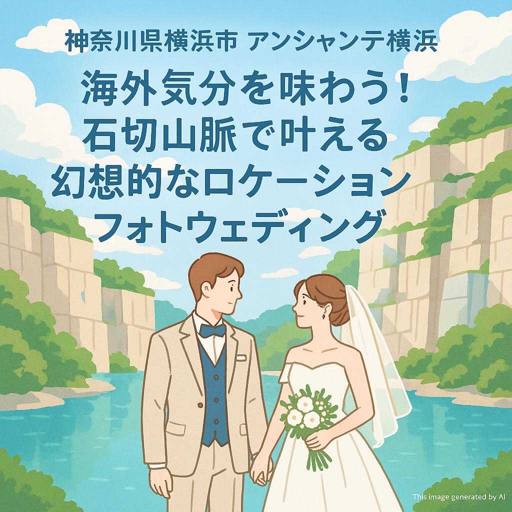神奈川県横浜市アンシャンテ横浜 海外気分を味わう！石切山脈で叶える幻想的なロケーションフォトウェディング