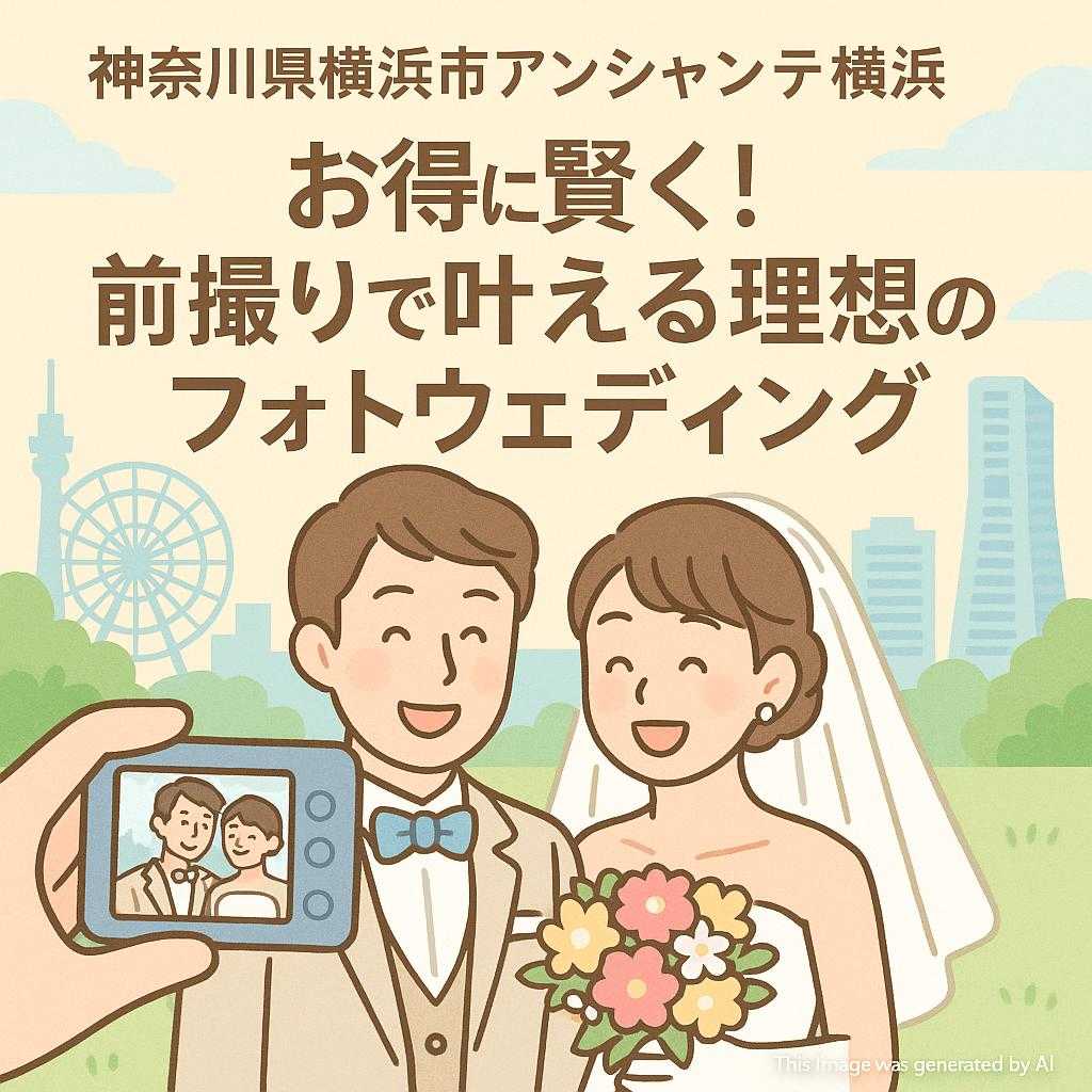 神奈川県横浜市アンシャンテ横浜 お得に賢く！前撮りで叶える理想のフォトウェディング