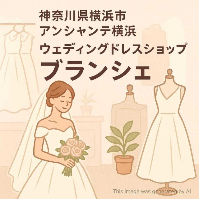 神奈川県横浜市アンシャンテ横浜 ウェディングドレスショップ ブランシェ