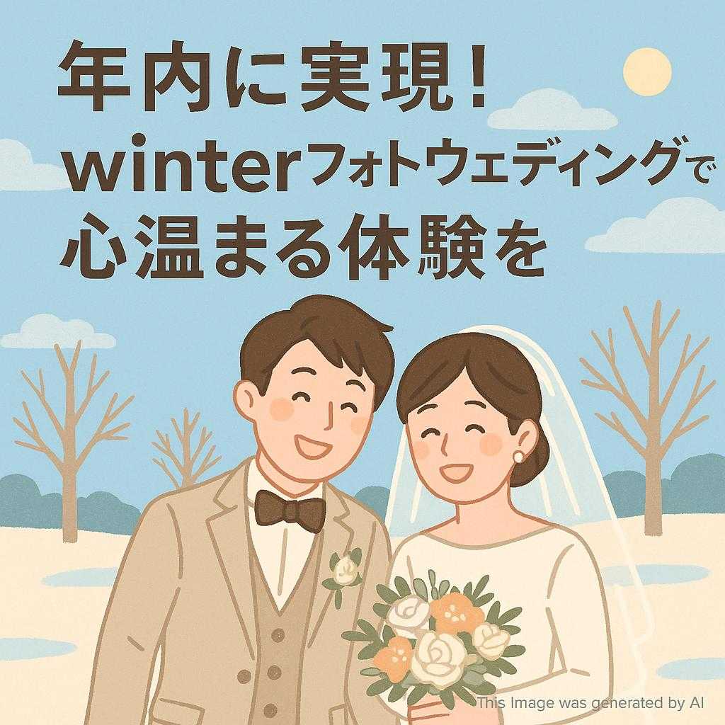 年内に実現!winterフォトウェディングで心温まる体験を