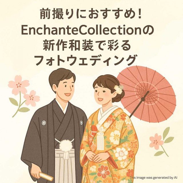 前撮りにおすすめ！EnchanteCollectionの新作和装で彩るフォトウェディング
