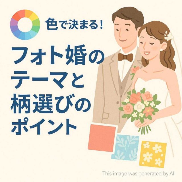 色で決まる！フォト婚のテーマと柄選びのポイント
