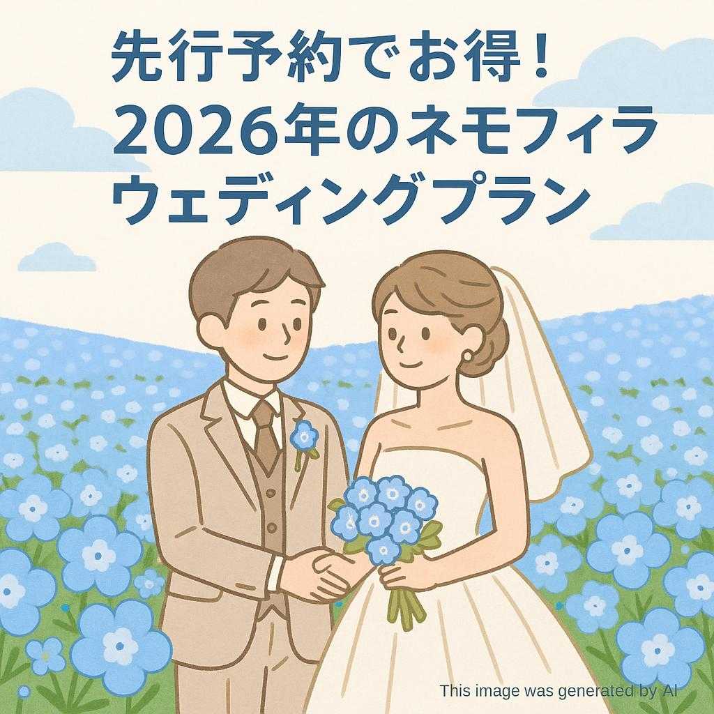 先行予約でお得!2026年のネモフィラウェディングプラン